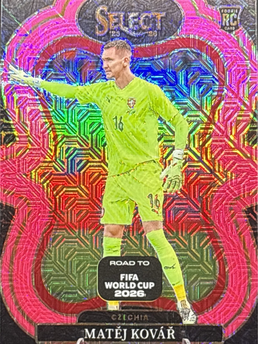 Panini Select Pink Holo Prizm Matěj Kovář Rookie Trading Card LE 42/399